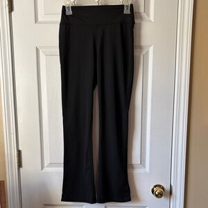 Black Bootcut Leggings Stretch Pull-On Pants Size Small
